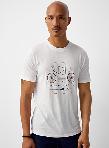 Bike T-shirt | Le 31 | Shop Men's Printed & Patterned T-Shirts Online ...