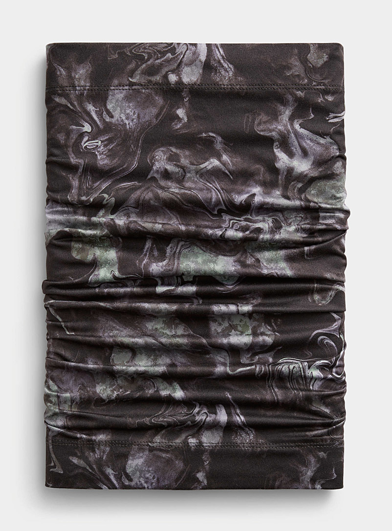I.FIV5 Patterned Black Ultra-soft printed tube top for men