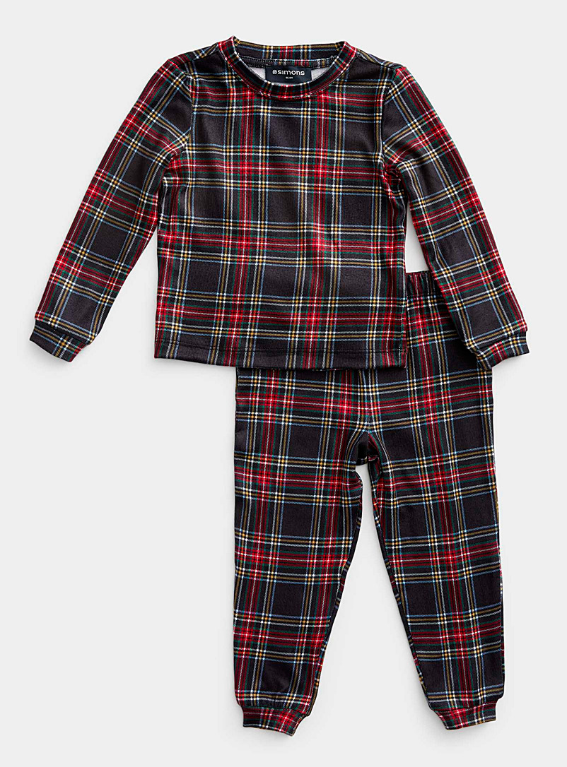 Miiyu Assorted black  Rustic pattern pyjama set In support of Food Banks Canada Baby - unisex for women
