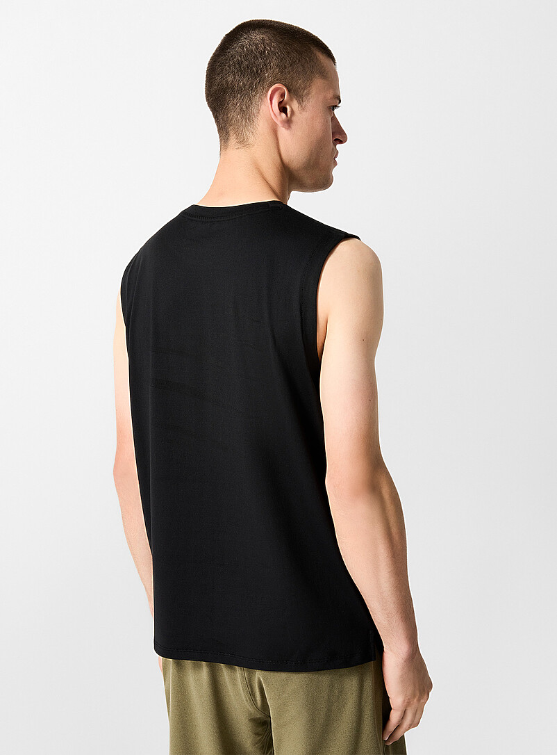 I.FIV5: Le t-shirt sans manches ultradoux Bleu marine - Bleu nuit pour homme