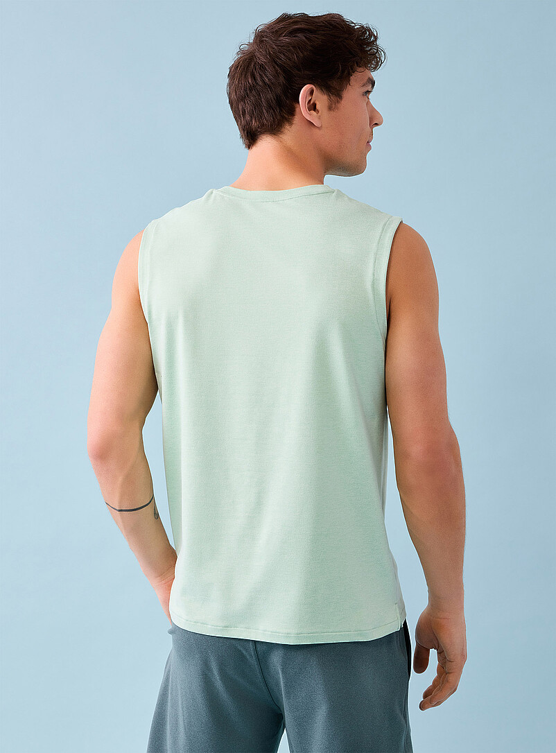I.FIV5: Le t-shirt sans manches ultradoux Bleu marine - Bleu nuit pour homme