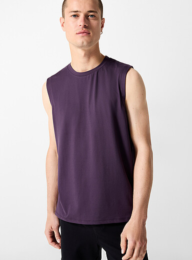 I.FIV5 Grape/Dark Crimson Ultra-soft muscle tee for men