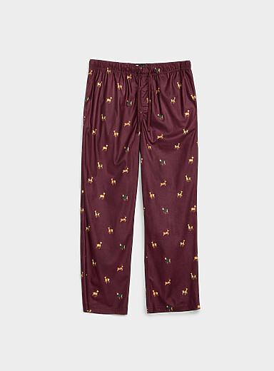 Le pantalon pyjama micropolaire imprim&eacute;