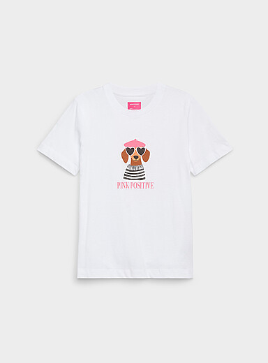 Contemporaine Off White Hope is pink T-shirt <b>In support of the Breast Cancer Foundation</b> for women