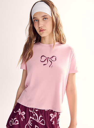 Miiyu x Twik: Le t-shirt carr&eacute; ultradoux Boucle pour femme
