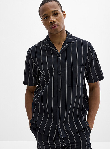 La chemise popeline ray&eacute;e