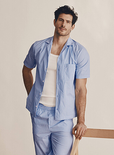La chemise popeline ray&eacute;e
