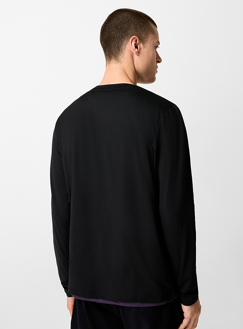 I.FIV5: Le t-shirt manches longues ultradoux Blanc pour homme
