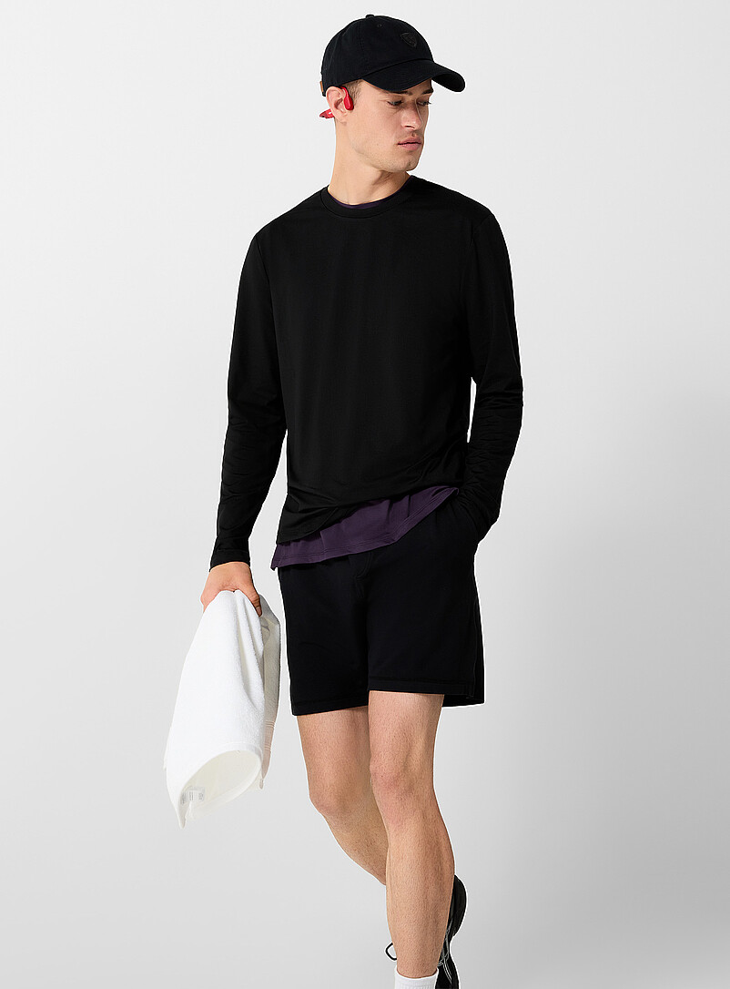 I.FIV5: Le t-shirt manches longues ultradoux Blanc pour homme