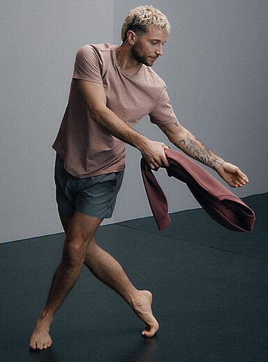 I.FIV5 Taupe Ultra-soft T-shirt for men