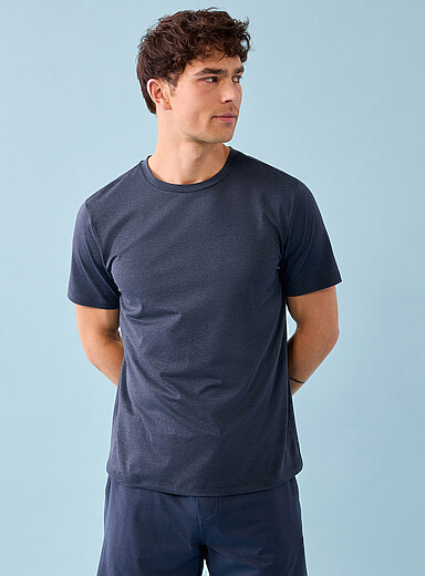 I.FIV5 Navy/Midnight Blue Ultra-soft T-shirt for men