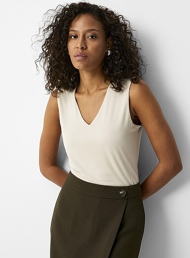 La camisole fluide col V