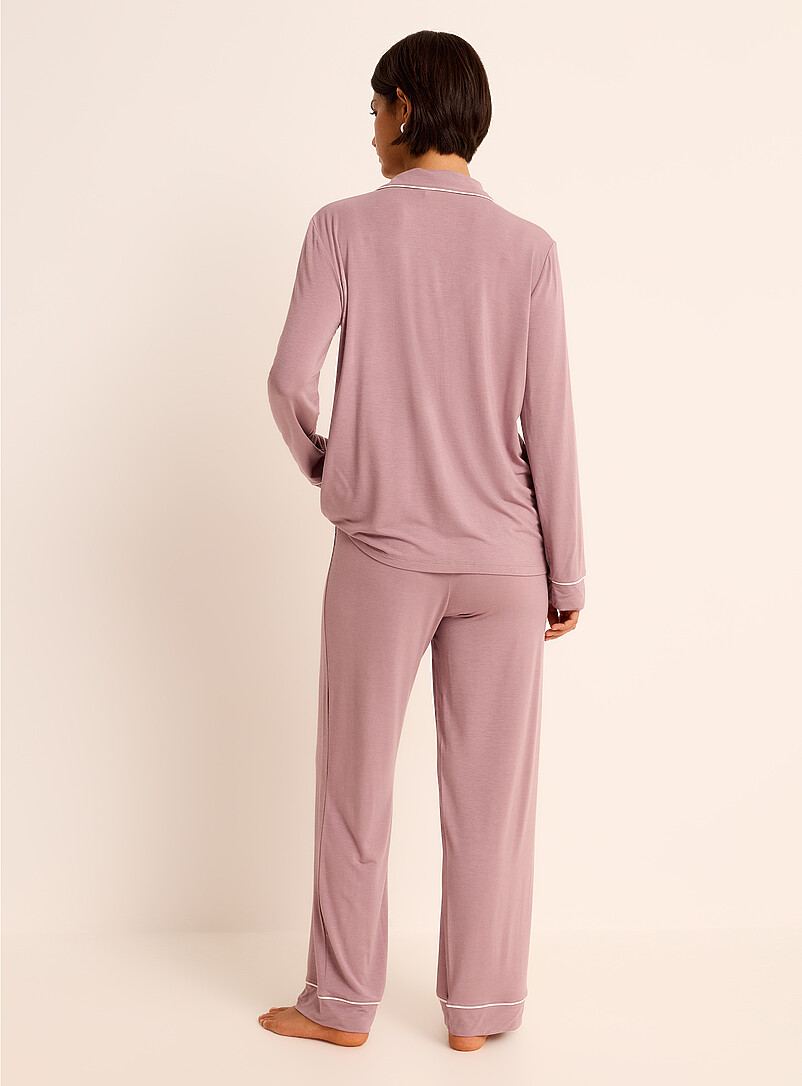 Miiyu: L'ensemble pyjama lis&eacute;r&eacute; fluide Pois pour femme