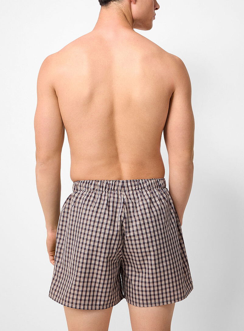Le 31 Blue Scotsman poplin boxer Cotton for men