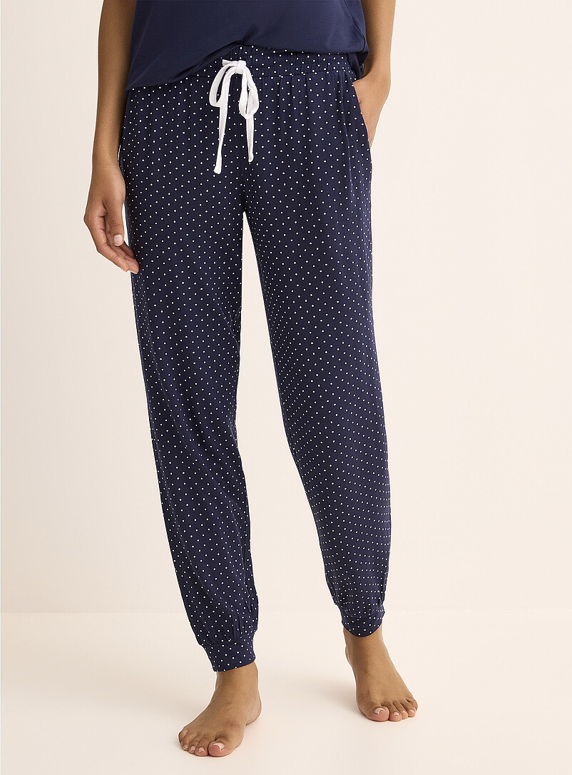 Miiyu x Twik Lilacs Adorable patterned soft pyjama joggers for women