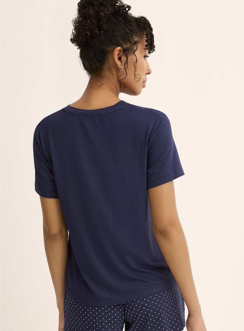 Miiyu x Twik Patterned Ecru Solid/patterned soft T-shirt for women
