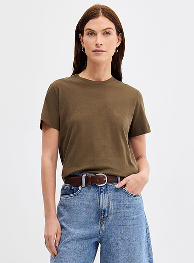 Solid organic cotton T-shirt