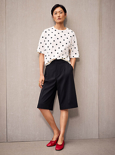 Le t-shirt carr&eacute; &agrave; motif coton bio