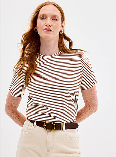 Organic cotton striped T-shirt