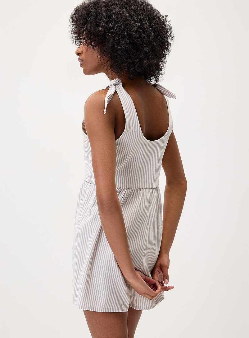 Twik: Le combishort bretelles boucles Noir pour femme