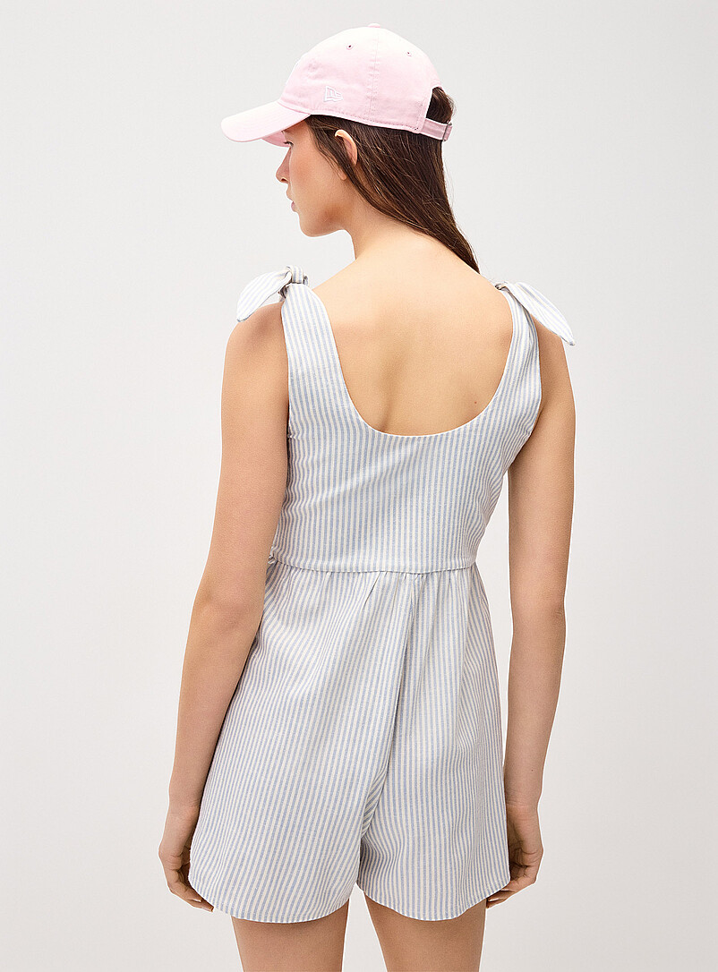 Twik: Le combishort bretelles boucles Noir pour femme
