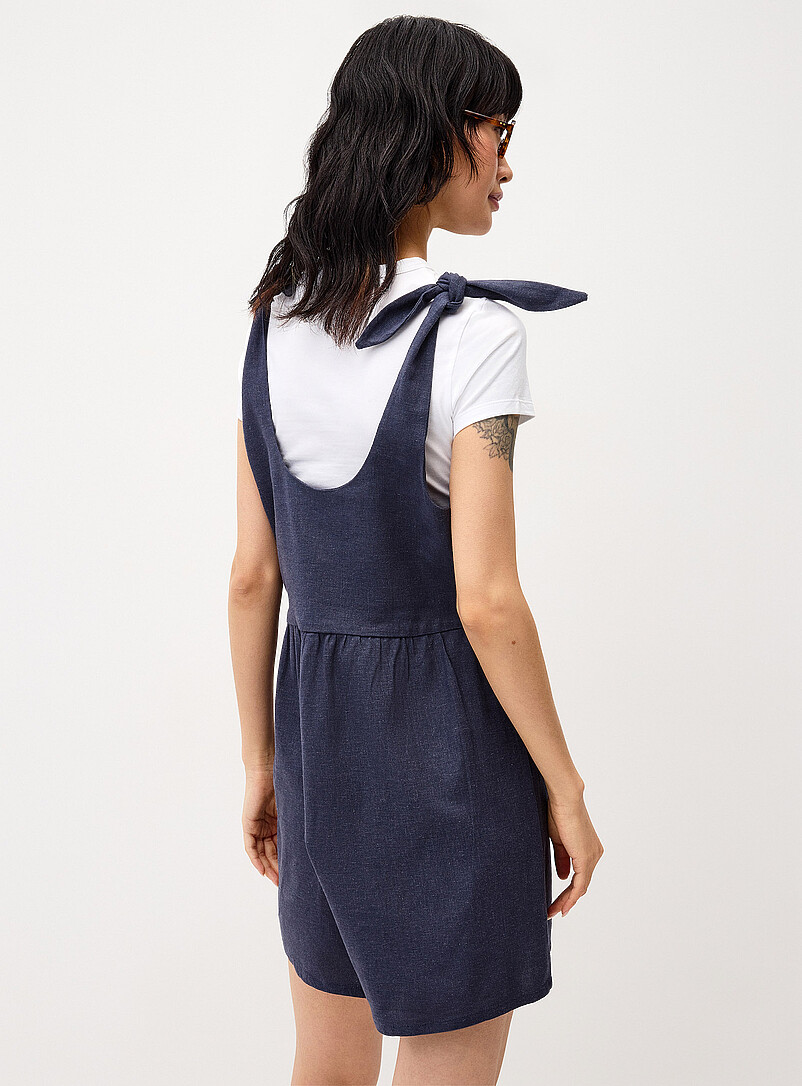 Twik: Le combishort bretelles boucles Noir pour femme