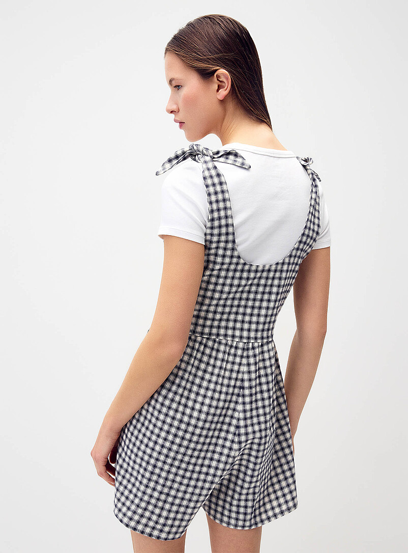 Twik: Le combishort bretelles boucles Noir pour femme