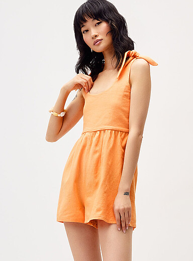 Tie-strap romper