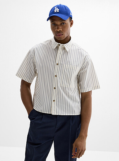 La chemise rayures pyjama <b>Coupe carr&eacute;e</b>