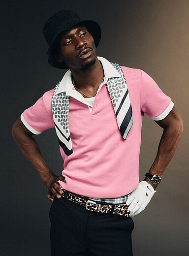 Le polo de golf doux jersey c&ocirc;tel&eacute;