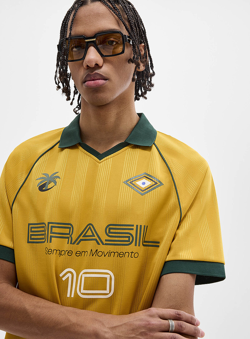 Multi-logo soccer jersey | Djab | Shop Men's Printed & Patterned T