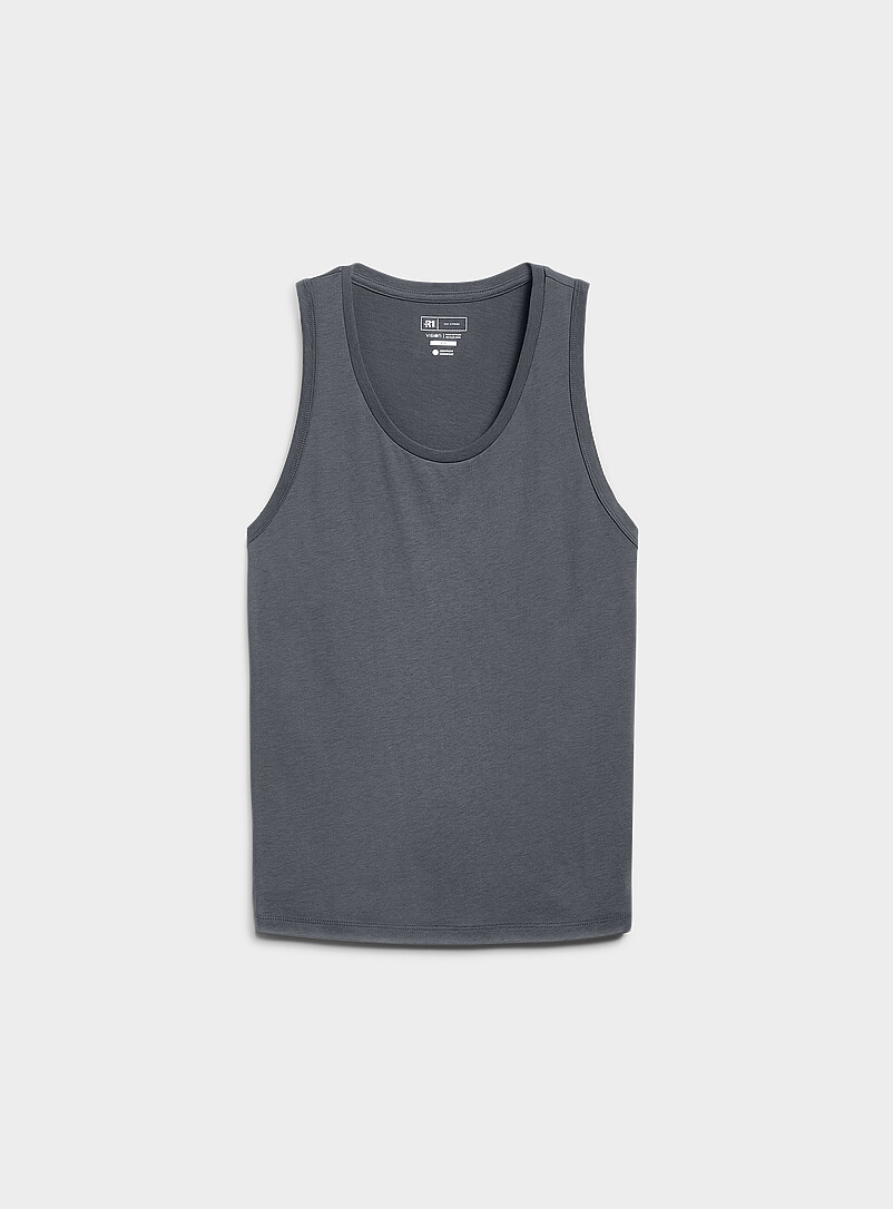 Le 31: La camisole jersey souple <b>Coupe confort</b> Bleu gris pour homme