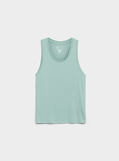 Le 31: La camisole jersey souple <b>Coupe confort</b> Bleu gris pour homme
