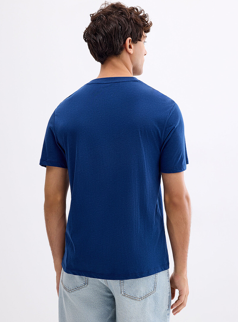 Le 31: Le t-shirt v&eacute;lo <b>Coupe standard</b> Bleu pour homme