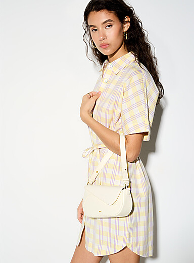 Touch of linen belted shirtdress