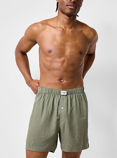 Le boxeur ample fines rayures Lin et viscose