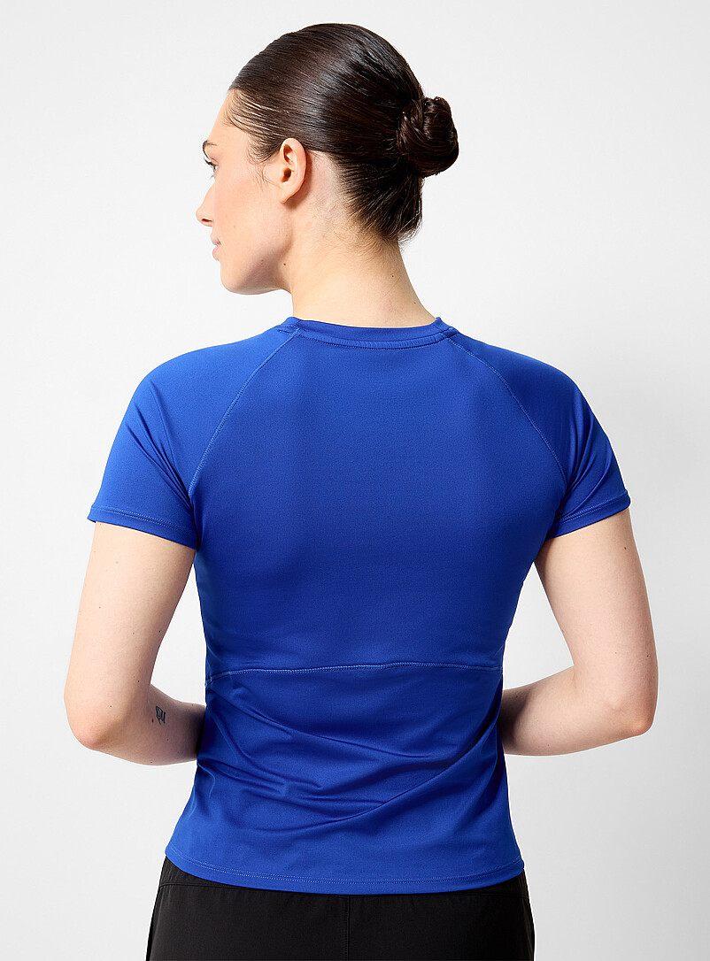I.FIV5: Le t-shirt raglan tr&egrave;s ajust&eacute; Rose pour femme