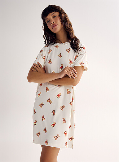 Le t-shirt de nuit ultradoux mignons motifs