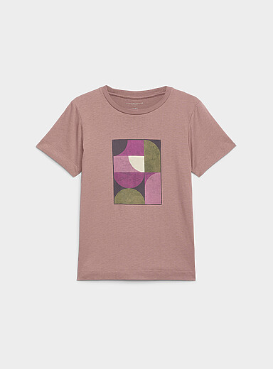 Printed loose organic cotton tee