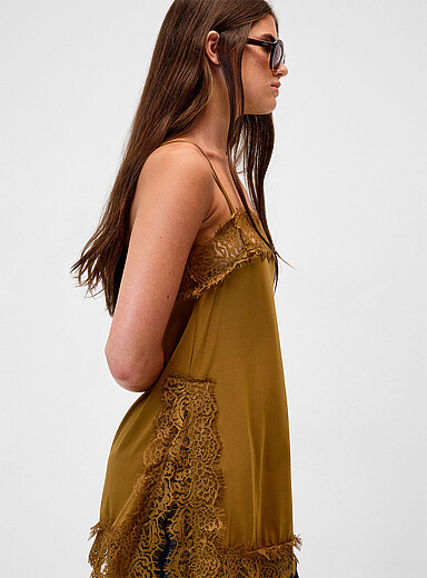 Lace trim tunic