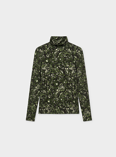 Le t-shirt ultrafluide imprim&eacute; col roul&eacute;