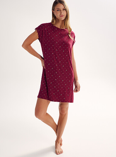 La robe de nuit mancherons dentelle
