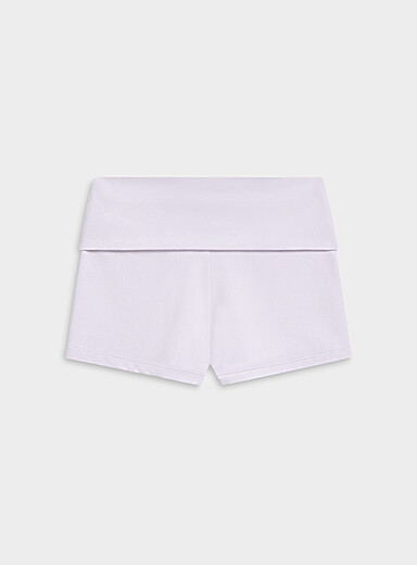 Miiyu: Le cuissard d&eacute;tente taille repli&eacute;e extensible SLO souplesse, luxe, optimum Lilas pour femme