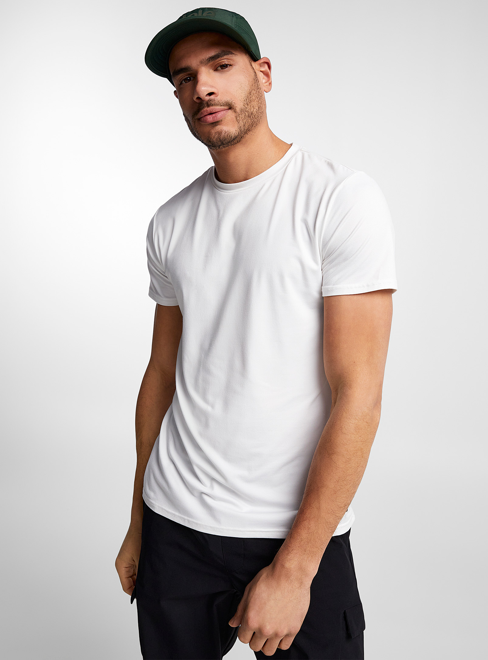 I.fiv5 Ultra-soft Active T-shirt In White