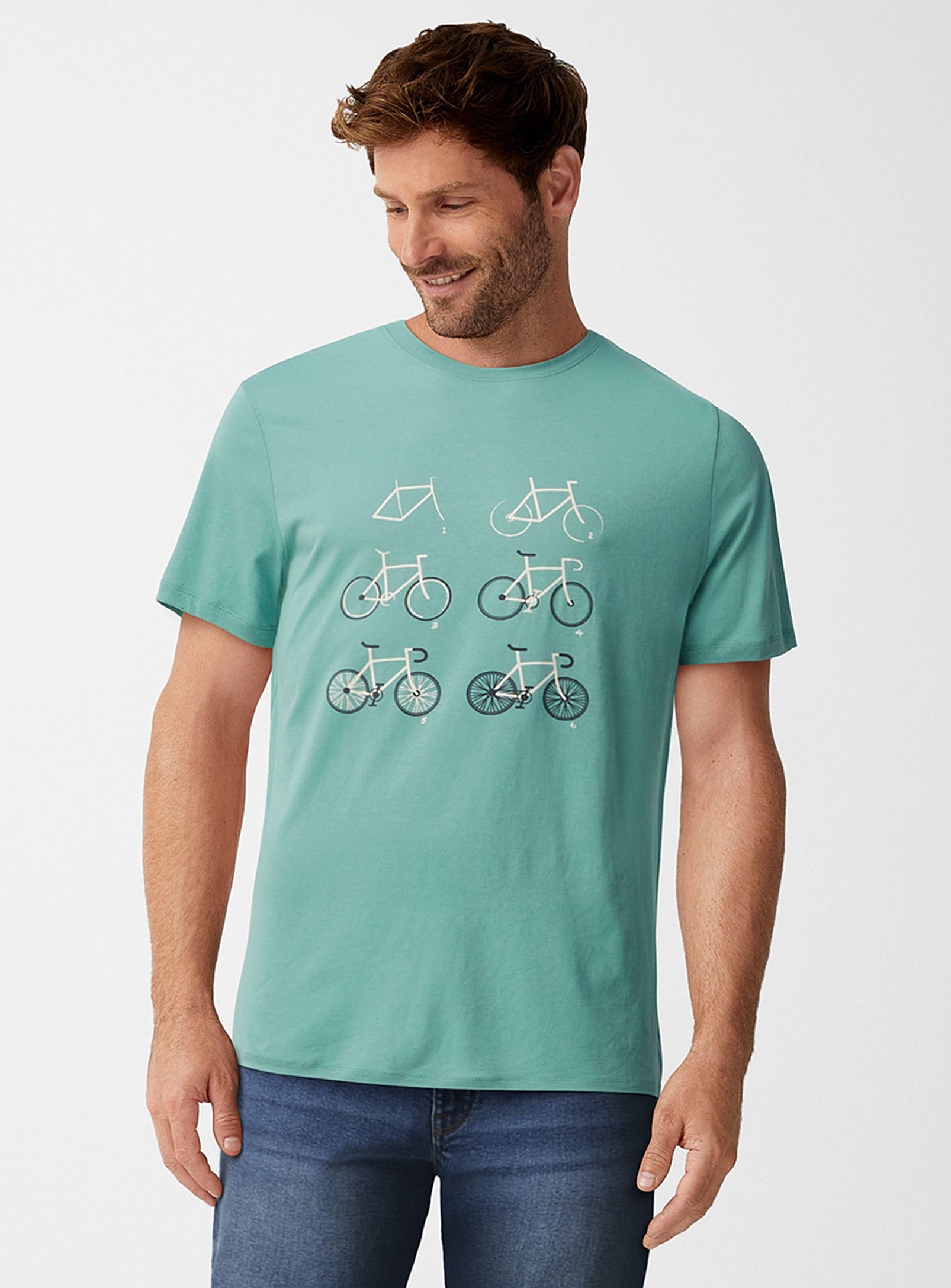 Le 31 Bike T-shirt In Lime Green
