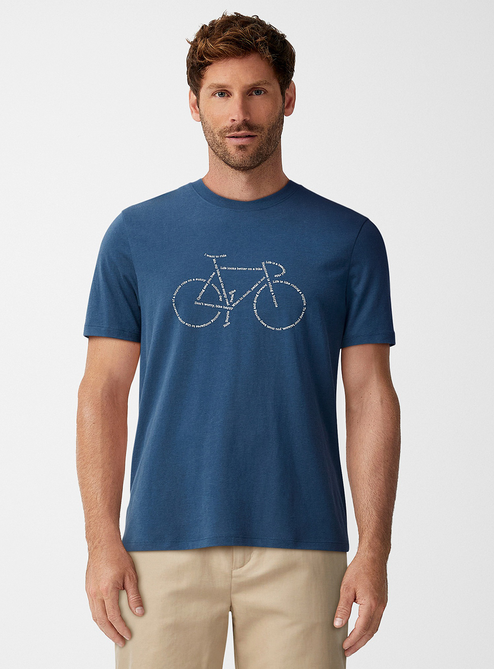 Le 31 Bike T-shirt In Royal/sapphire Blue