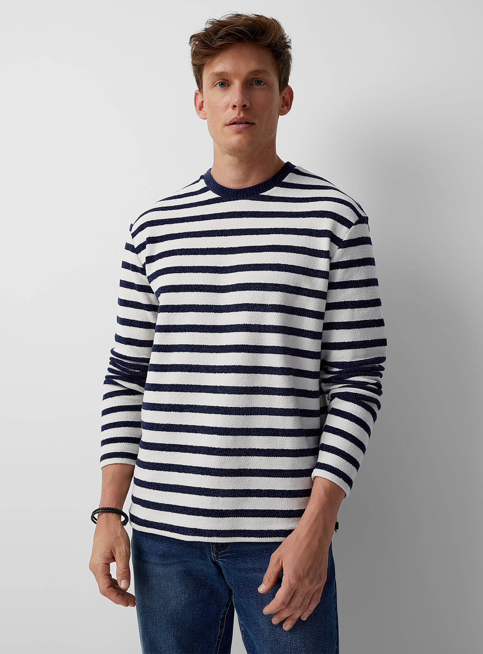 Le 31 - Men's Velvety-knit nautical T-shirt