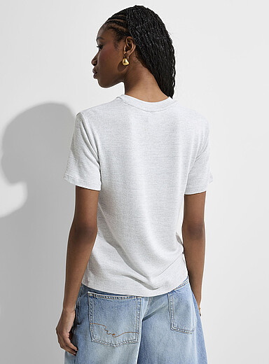 Short-sleeve supple knit T-shirt product image 3