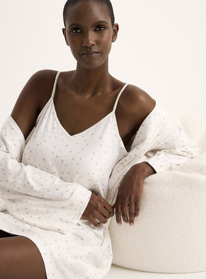 Velvety Captivating Print Nightie
