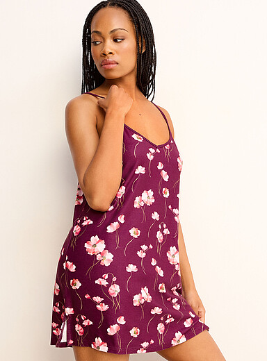 Velvety captivating print nightie product image 2